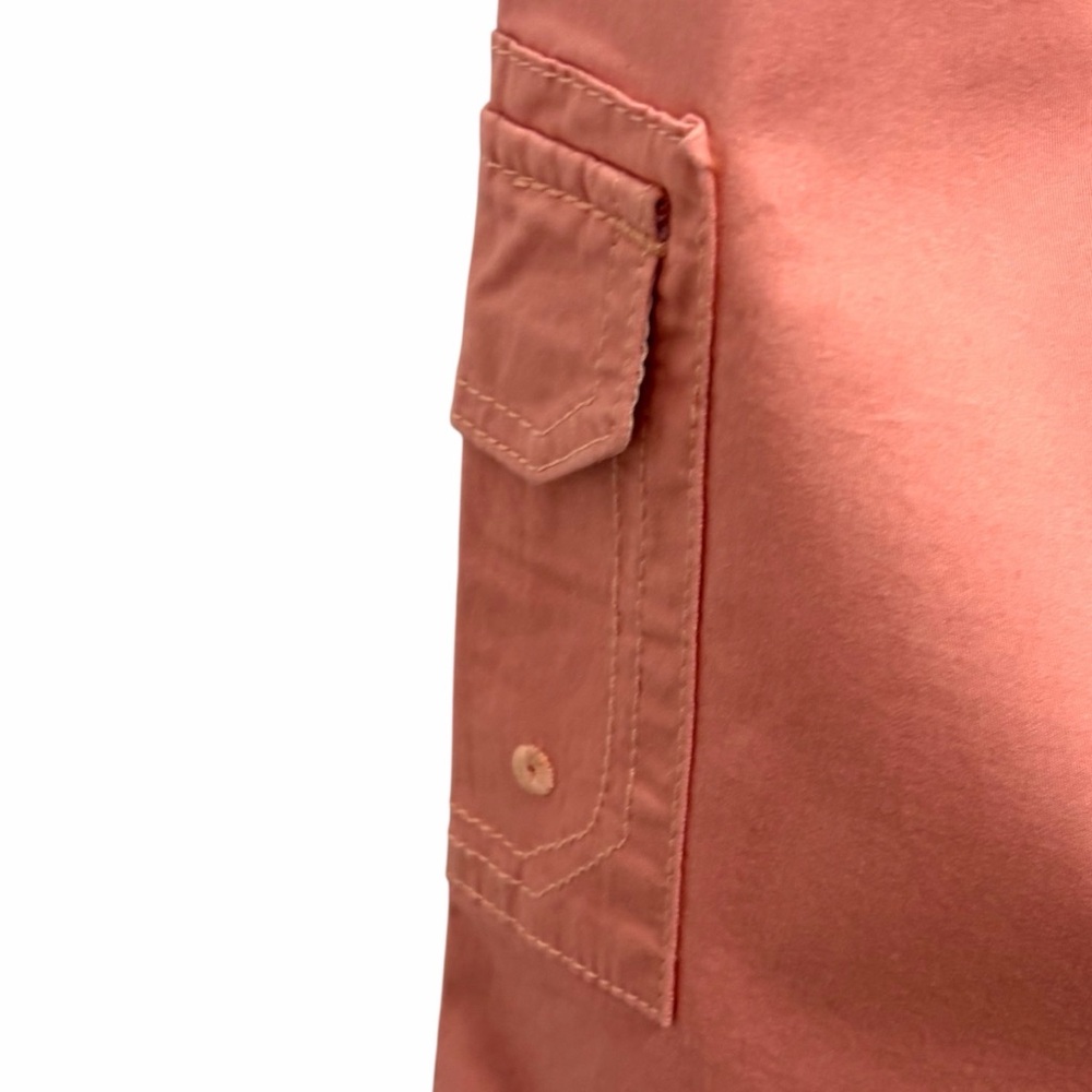 Lee Relaxed Fit Cargo Coral Pink Cotton Capri Pants - Great Condition - Size 6 - Picture 4 of 7